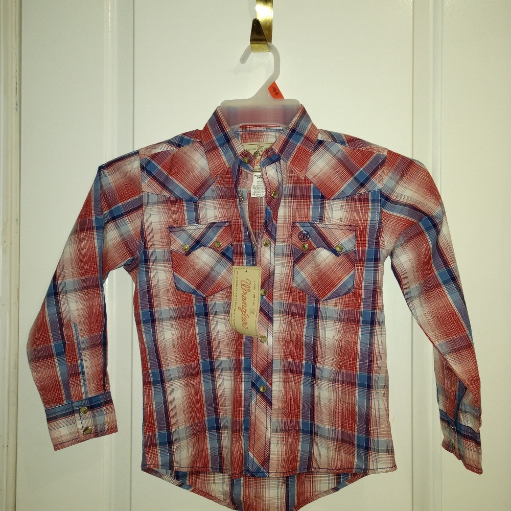 Nwt Wrangler american cowboys boys Med 7-8